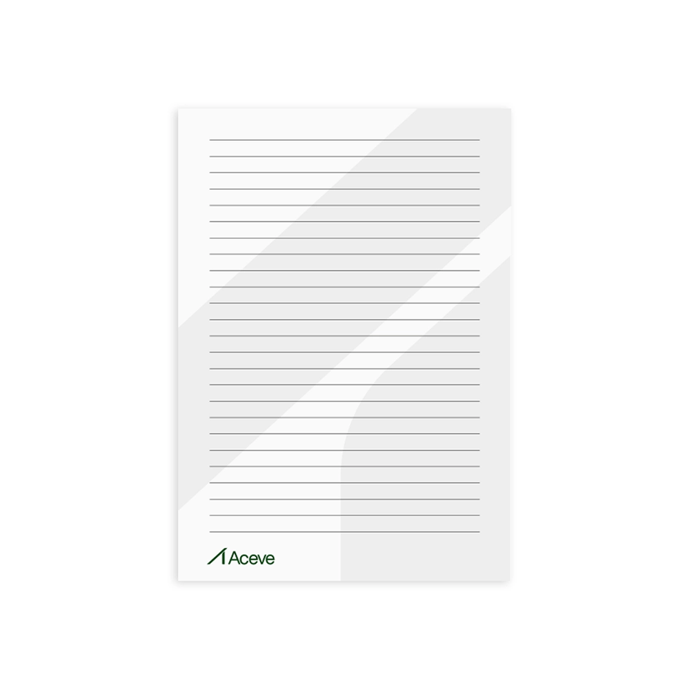Notepad with 25 sheets