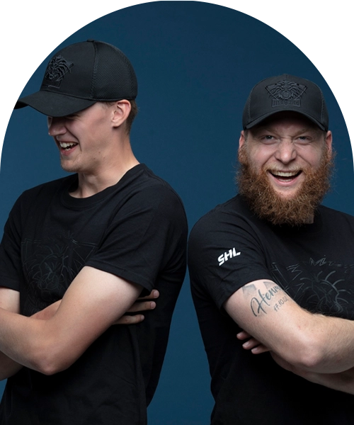 Svart ryggs&auml;ck med Link&ouml;pings logotyp i mitten.