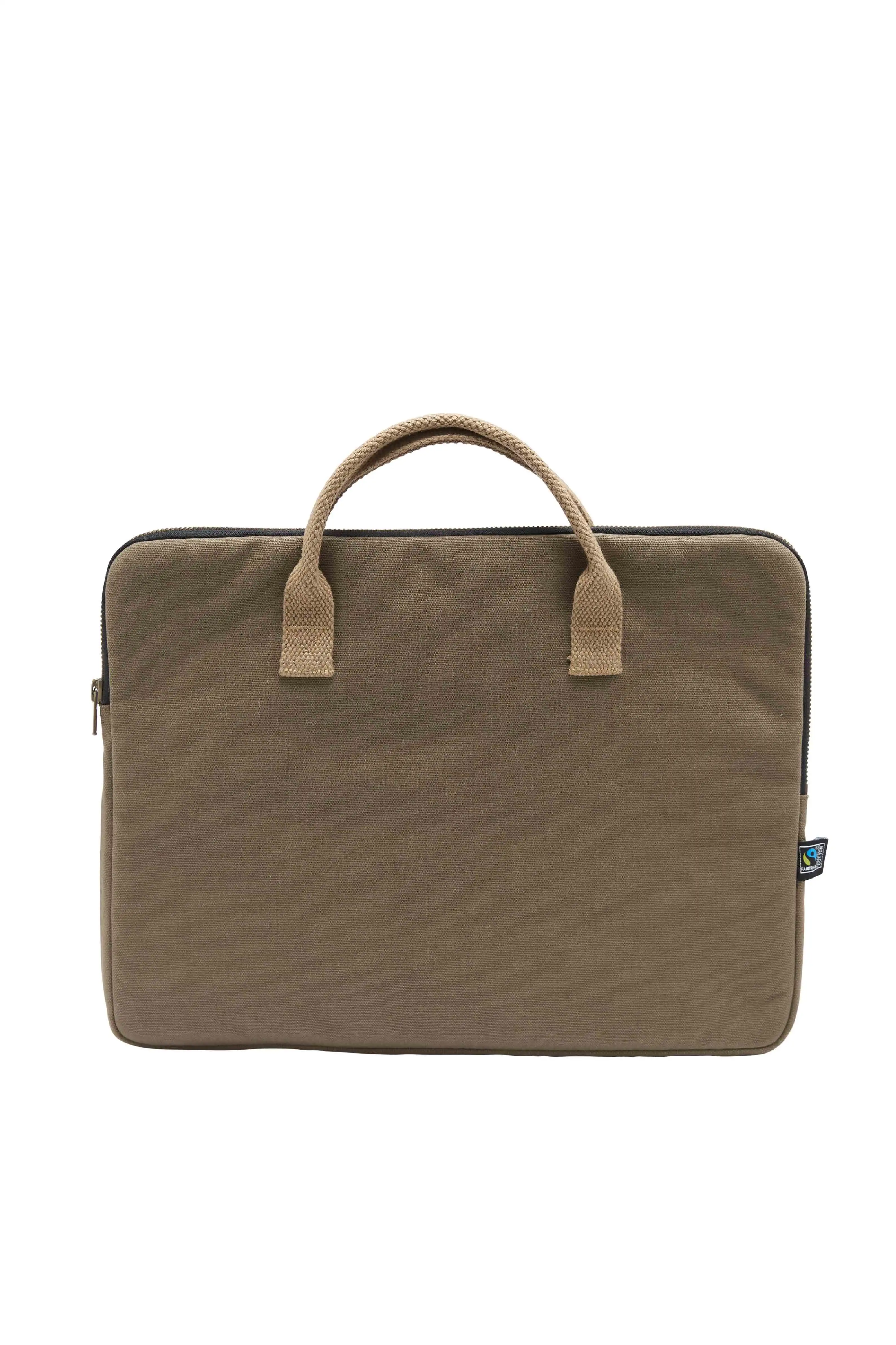 Canvas Computer Case (GOTS) Dk Olive